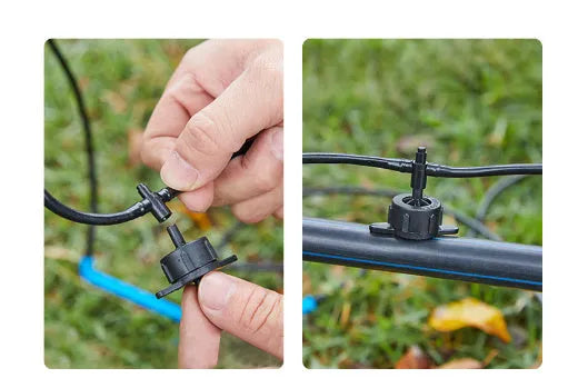 PE tee water distributor for micro-spray irrigation systems