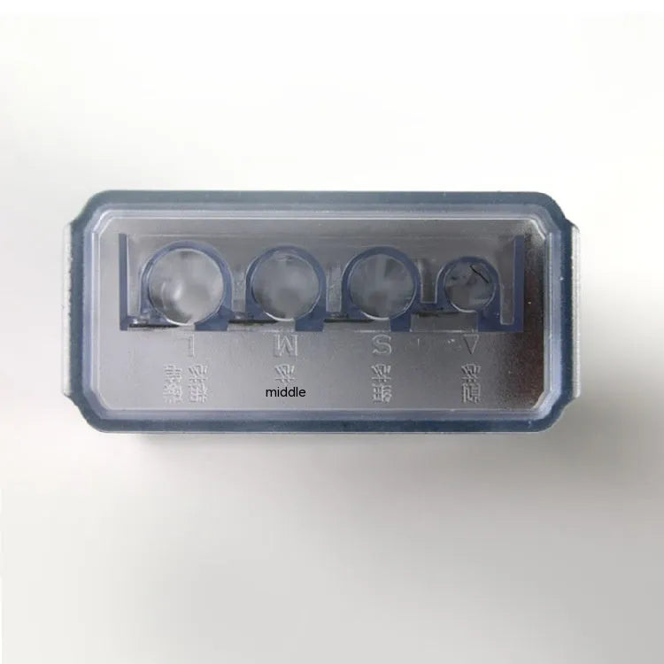 Geometric-shaped four-hole plastic pencil sharpener with screwdriver, from a bulk pack of 288.