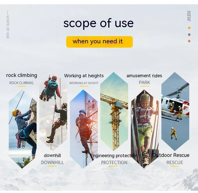 Climbing carabiner with automatic master lock in multiple colour options