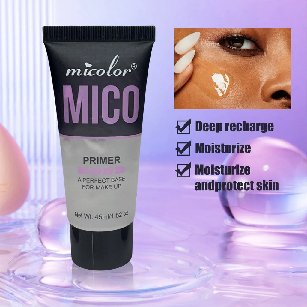 Two-in-one makeup primer and setting spray set with 45ml and 40ml bottles