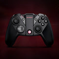 Black wired game controller with a type-C USB cable and ergonomic handles.