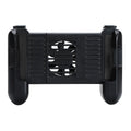 Black Bluetooth controller for iPhone gaming with cooling function