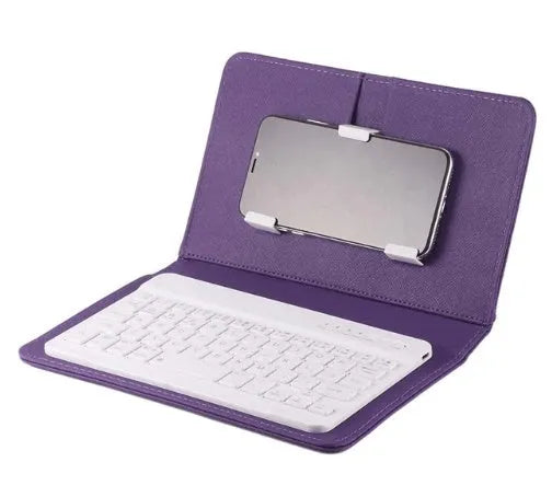 Wireless Bluetooth keyboard case with protective cover for mobile phones and tablets in multiple colour options