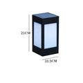Solar garden light with LED illumination for outdoor landscape and lawn use