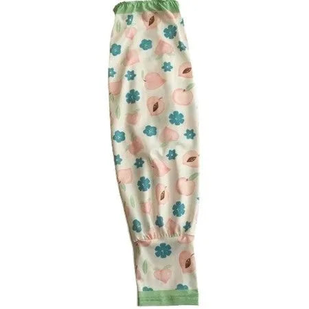 Printed ice silk UV protection oversleeves in floral and abstract patterns for sun-safe outdoor wear