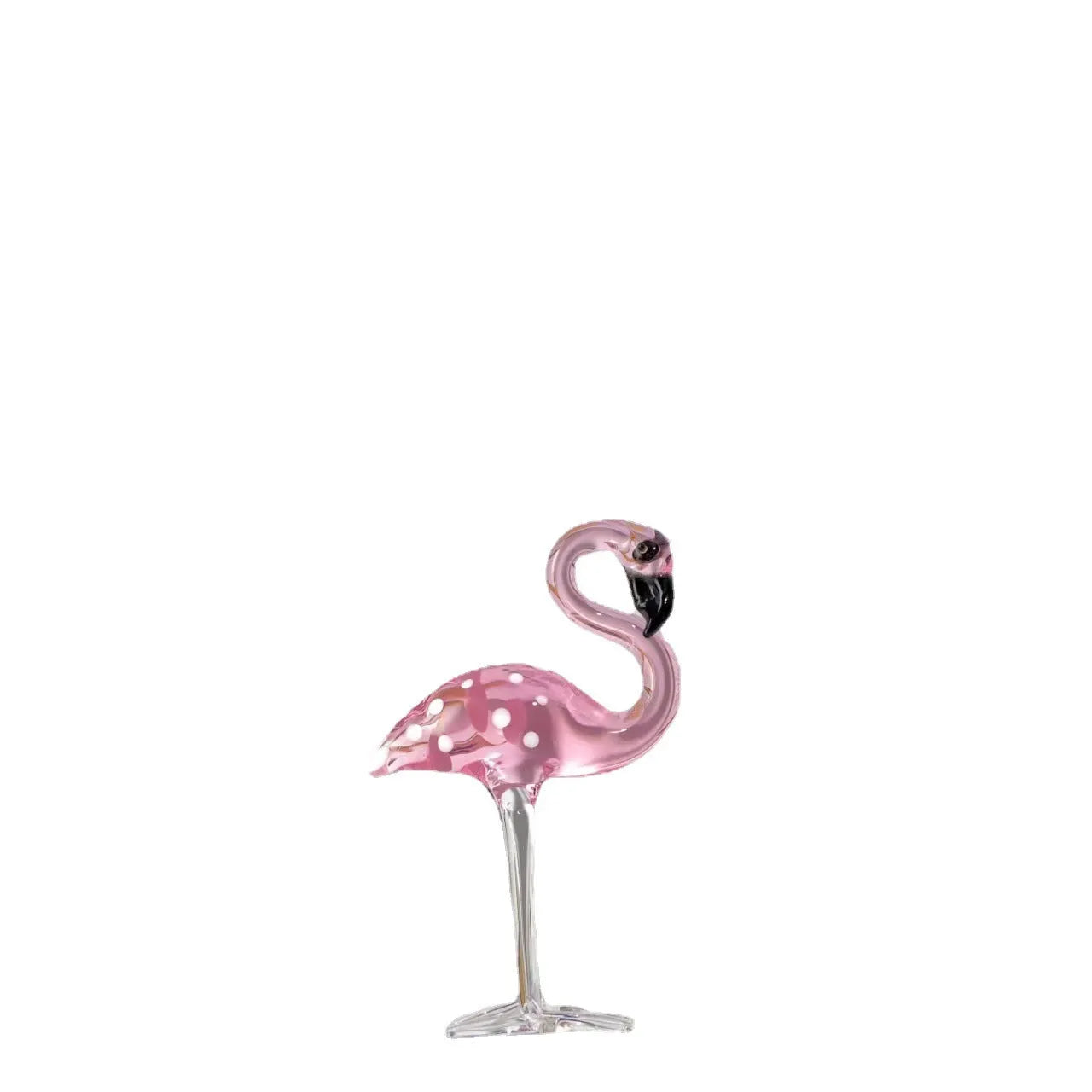 Pink crystal flamingo decorative ornament for home table display