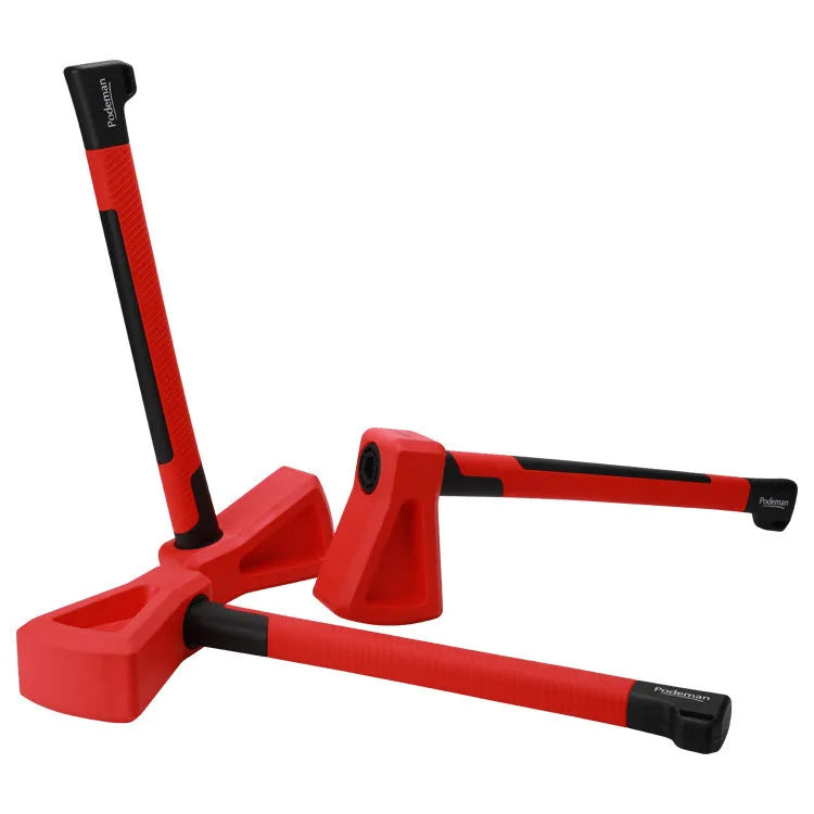 Red plastic home fitness axe muscle trainer for strength training exercises