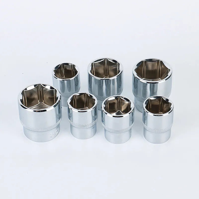 61-piece chrome vanadium steel auto repair socket wrench set with metric sockets and ratchets