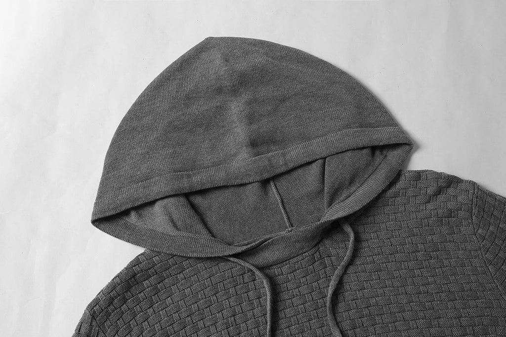 Men's hooded sweatshirt in a cotton-polyester blend available in multiple colours.