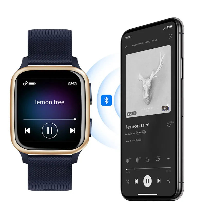 Aluminium alloy smart bracelet with Bluetooth call and health tracking functions