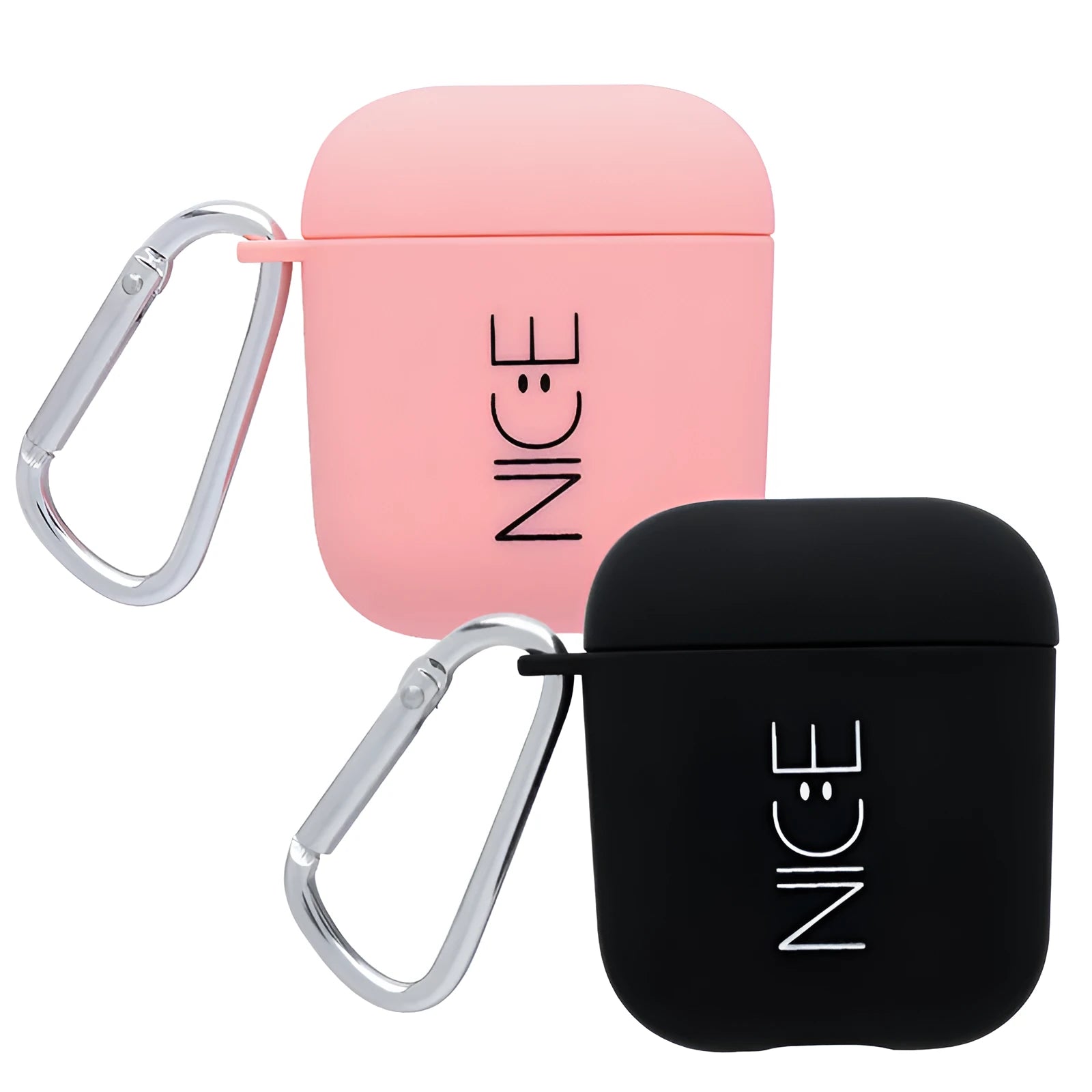 A hard PC back cover case for AirPods in various colours and decorative styles.