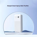 Smart spray odour removal machine with external mounting bracket for pet litter box areas