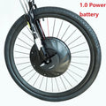 Yunzhilun electric bicycle conversion kit showing lithium battery, alloy hub motor, and charger for 26-inch bikes.