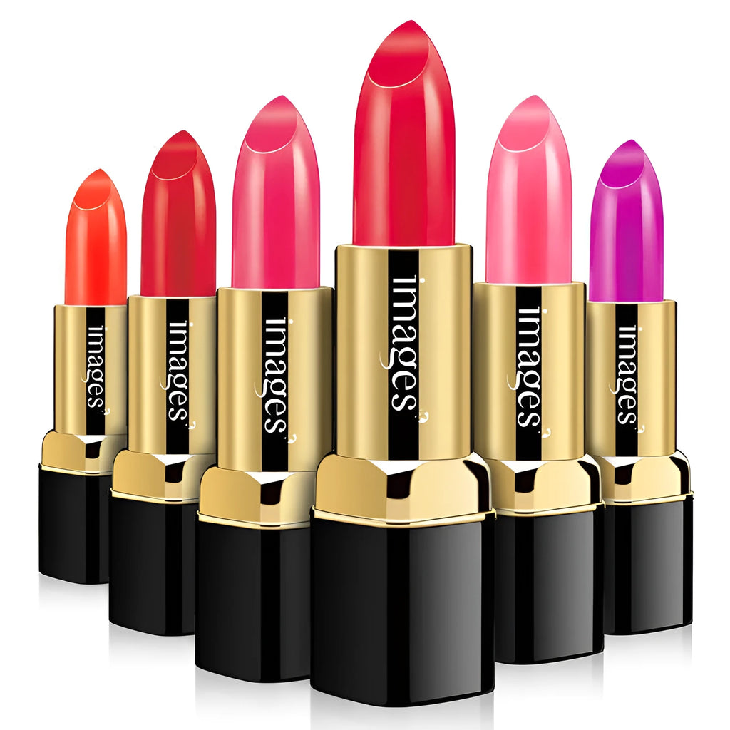 Lipstick and lip gloss moisturising lip balm stick in 10 colours with natural ingredients, 3.8g each.