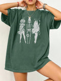 Cotton summer loose t-shirt in multiple colours with short sleeves and round neck