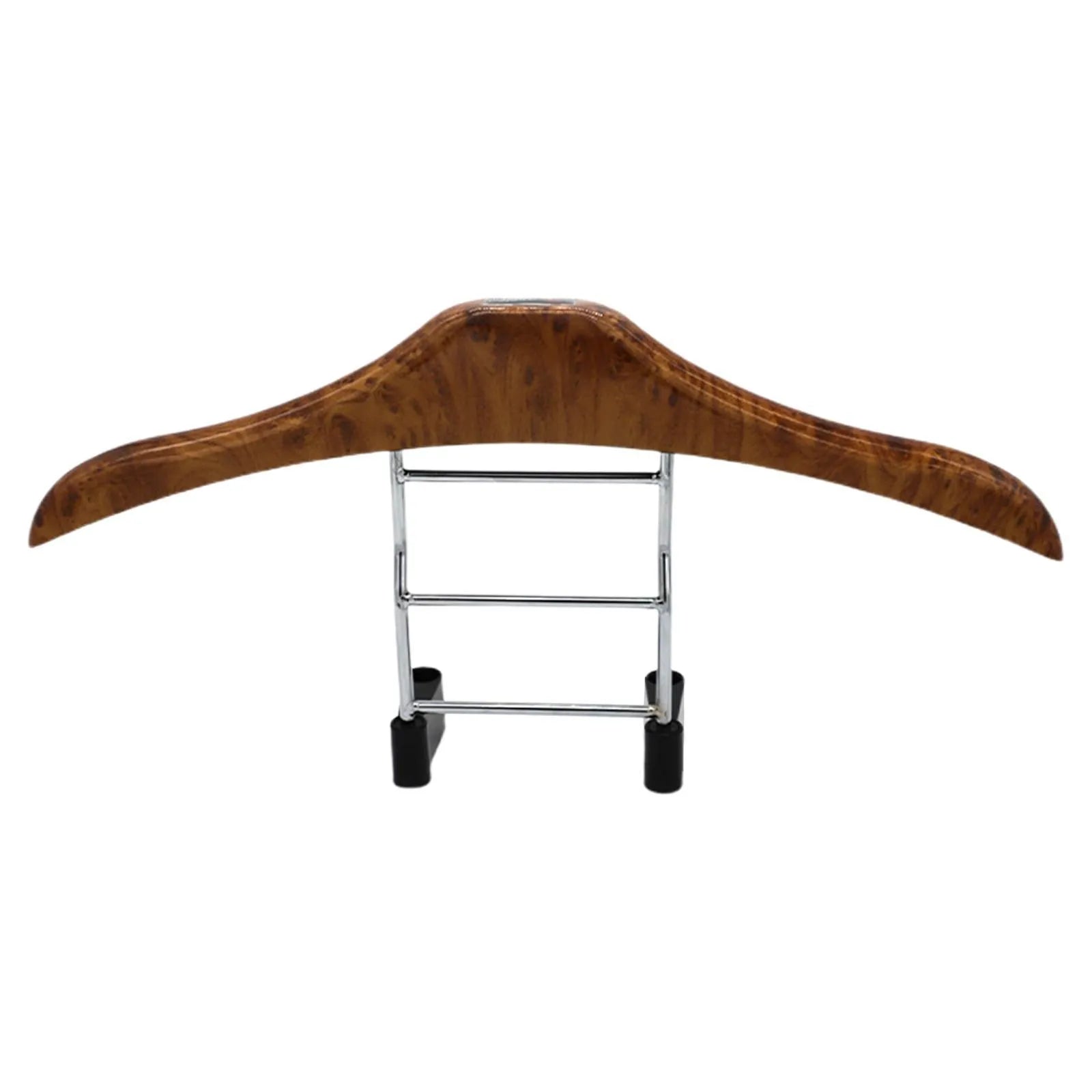 Wood yellow stainless steel car mounted clothes hanger with detachable ABS components
