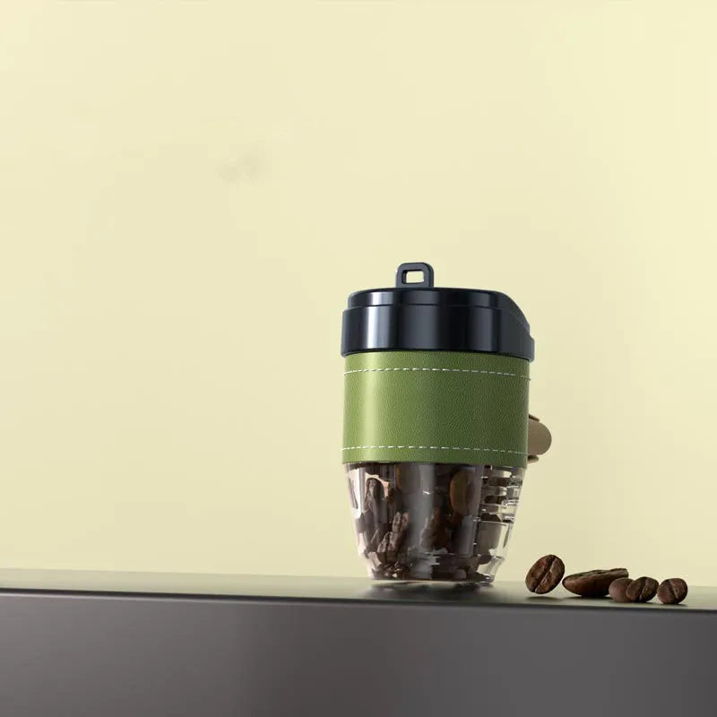 Coffee cup shaped car air freshener solid perfume in plastic casing with coffee bean fragrance
