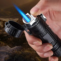 TH727 multi-function metal flashlight lighter in camouflage colour.