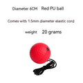 Head-mounted boxing reaction training ball set with multiple coloured balls and adjustable headbands
