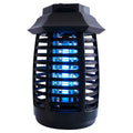Black aromatherapy mosquito lamp with glass UV tube for indoor insect control