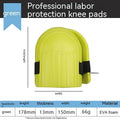 A pair of thick EVA foam kneepads in different colours for work on tile floors.