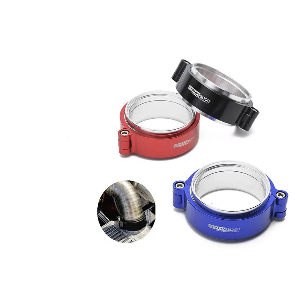 Aluminium fixed movement clamp for car turbine exhaust downspout in three sizes