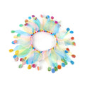 Tie-dye dog collar with Christmas and Halloween patterns in adjustable one-size cloth design