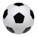 PVC machine-seam football in multiple colour designs including red dragon pattern, blue whirlwind and black and white.