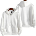 Men's loose fit sports zipper jacket in polyester-spandex fabric with zipper front