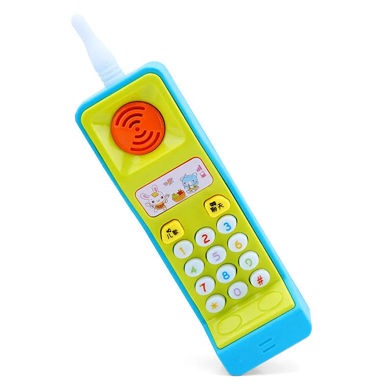 Children's educational toy with sound and light functions featuring cartoon animal design