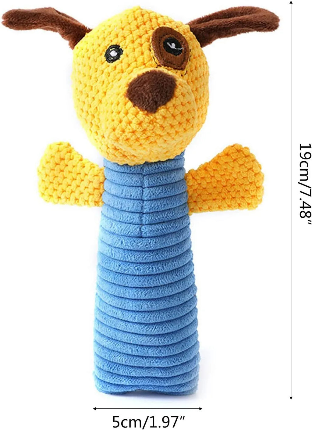 Stuffed animal shape dog squeaky chew toy for small medium large breeds