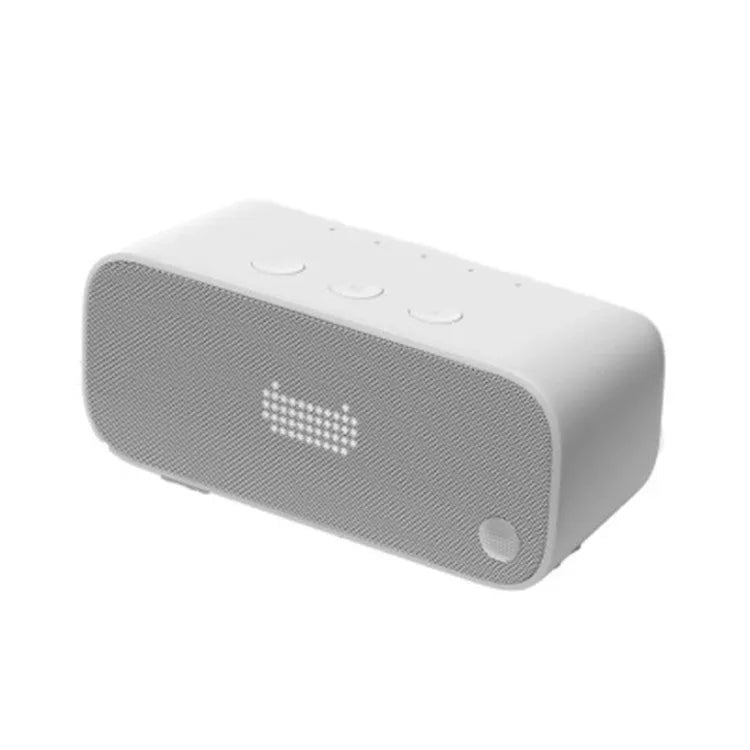 Artificial intelligence smart WiFi speaker in blue colour with bookshelf design and front-facing speakers