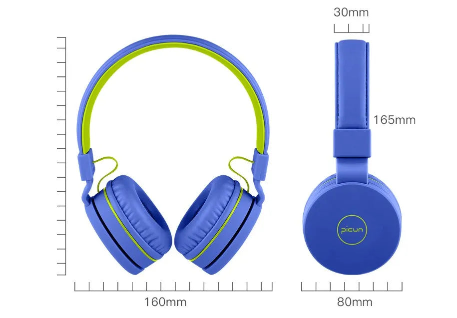BENGOO C30 wired over-ear headphones with microphone in mint green, showing braided cable and protein ear cushions.