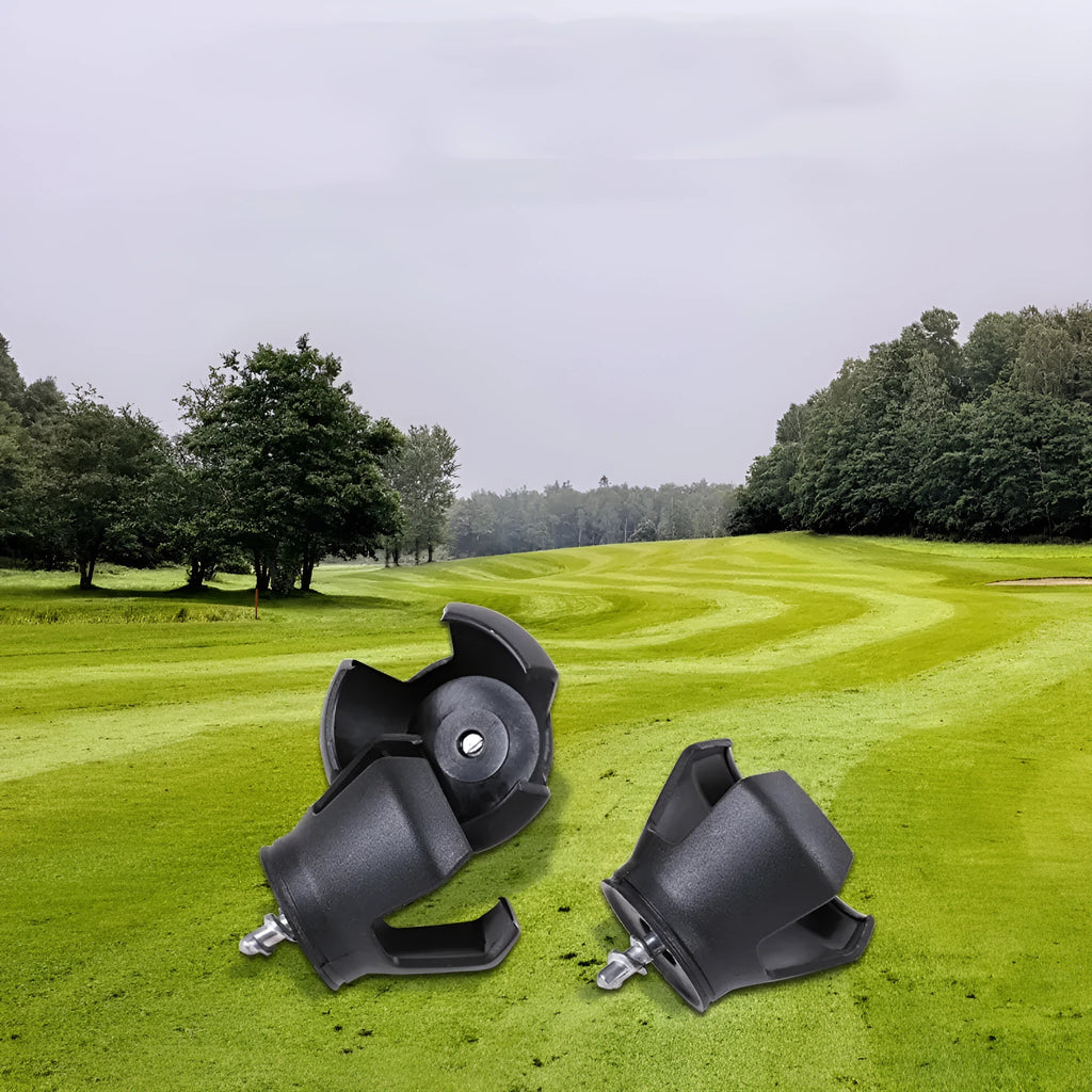 Black golf ball picking device with mechanical retrieval mechanism, lightweight 60g design