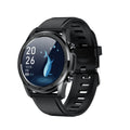 Black or grey smart bracelet with a zinc alloy case and a 1.3-inch screen on a wristband.