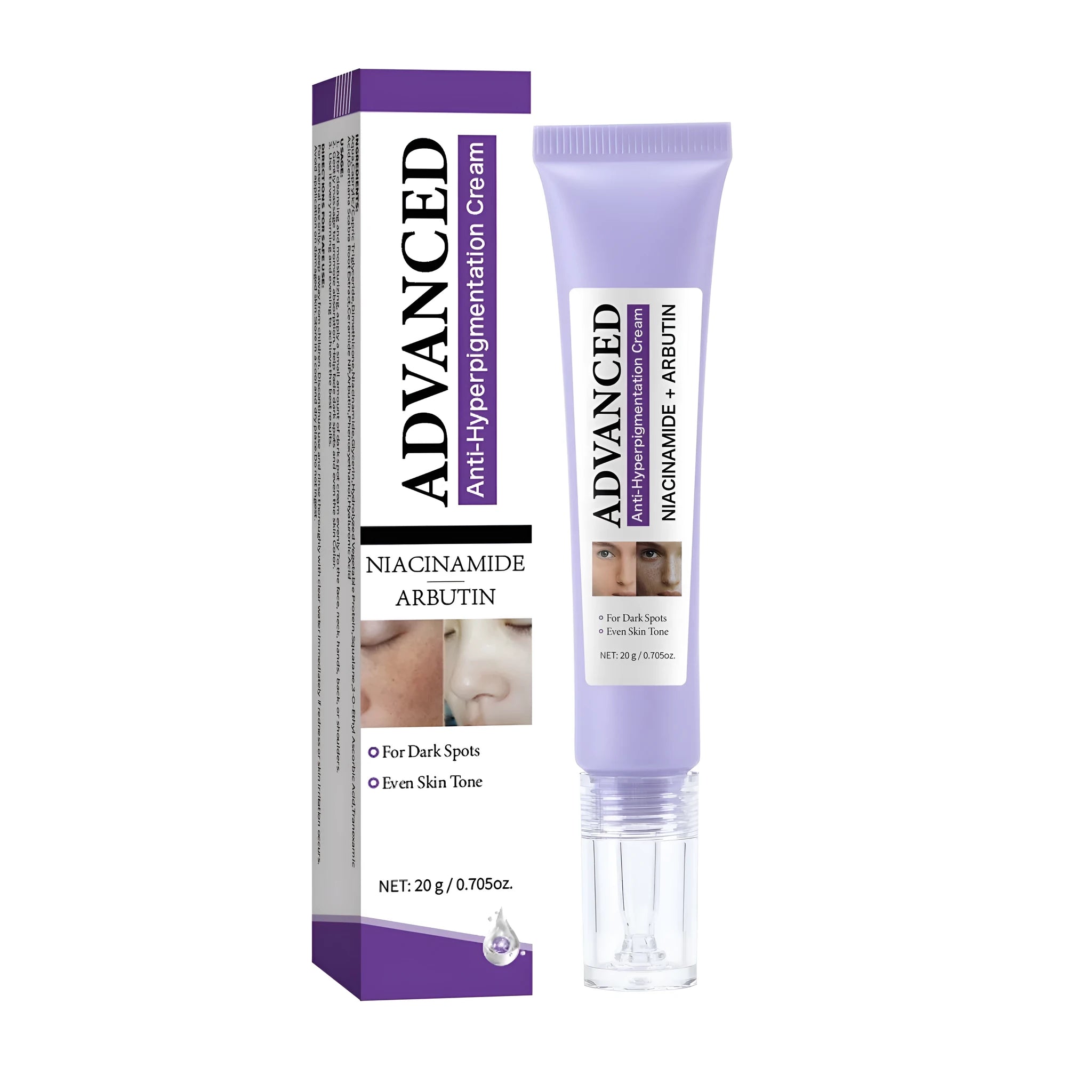 20g jar of anti-pigmentation treatment cream for dark spot reduction and even skin tone