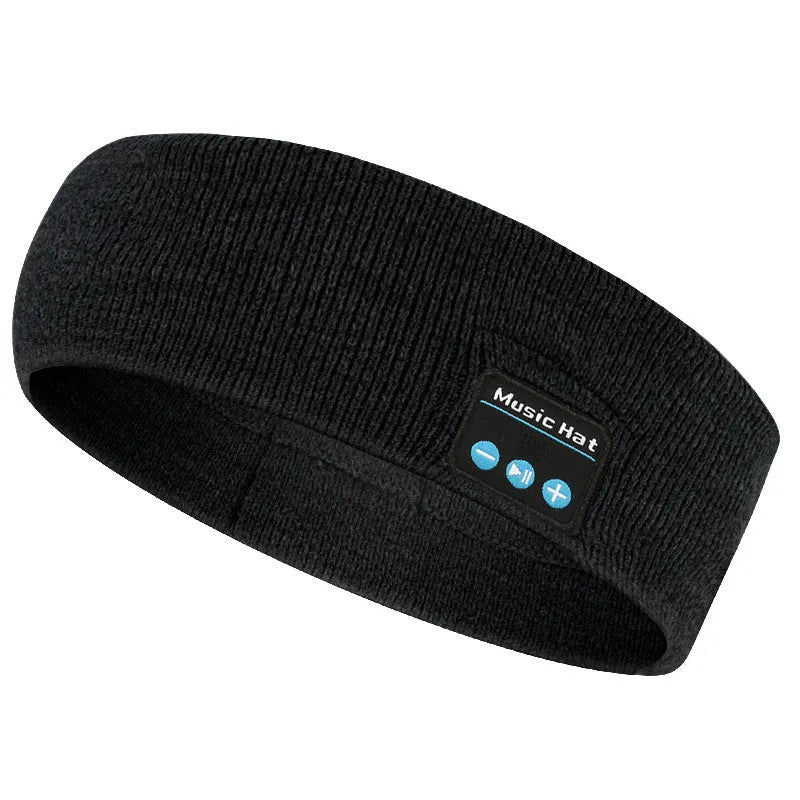 Bluetooth 5.4 sports scarf eye mask headband in black, dark grey or grey-white colours with removable washable design
