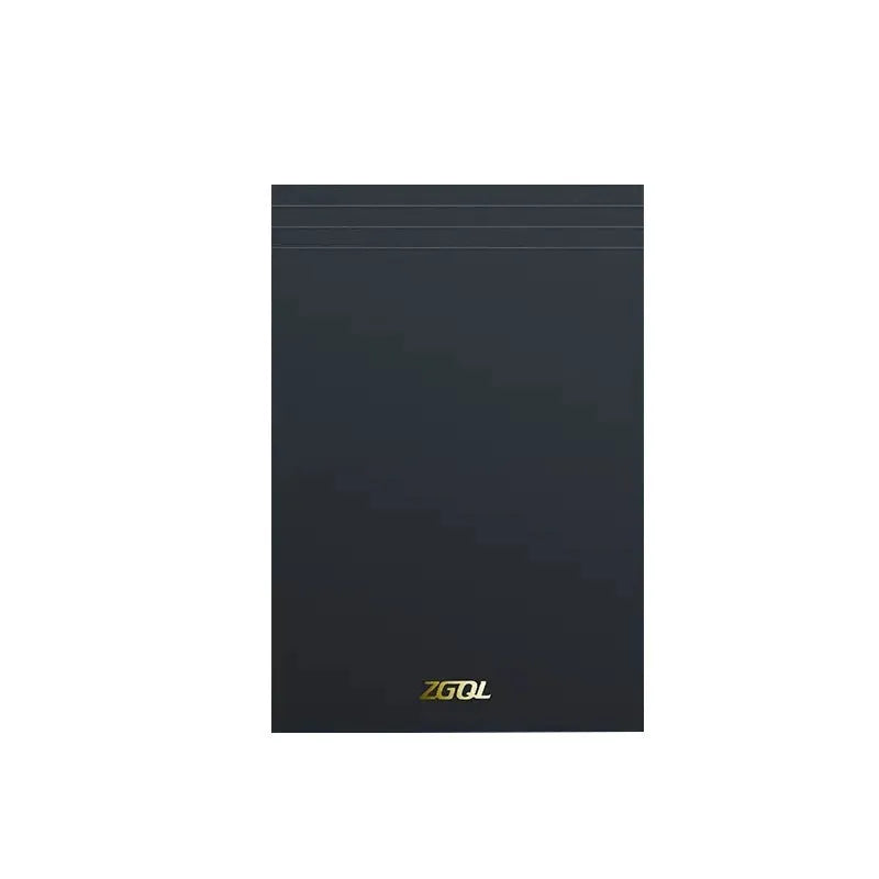 A5, B5, and A4 writing pads with paper covers showing blank, grid, and lined page options