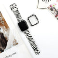 Printed silicone replacement strap for Apple Watch in various styles and sizes