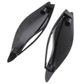 Pair of smoked ABS plastic side wings for Harley Davidson three-wheel motorcycle conversion