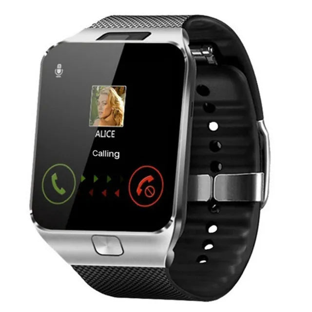 Smart watch with 1.44-inch touch screen and adjustable wrist strap for Bluetooth calling and Android notifications
