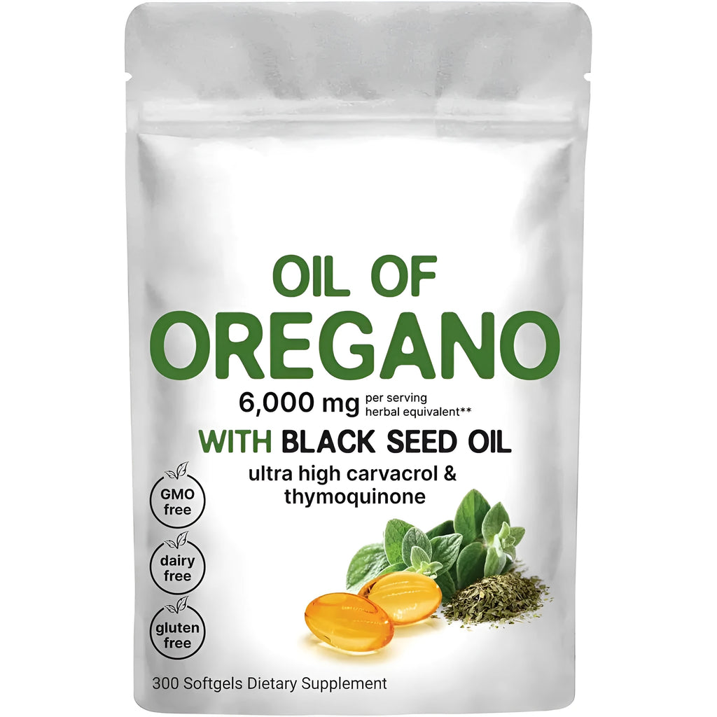 A bottle of butter black seed oil soft gel capsules for adult dietary supplement use.