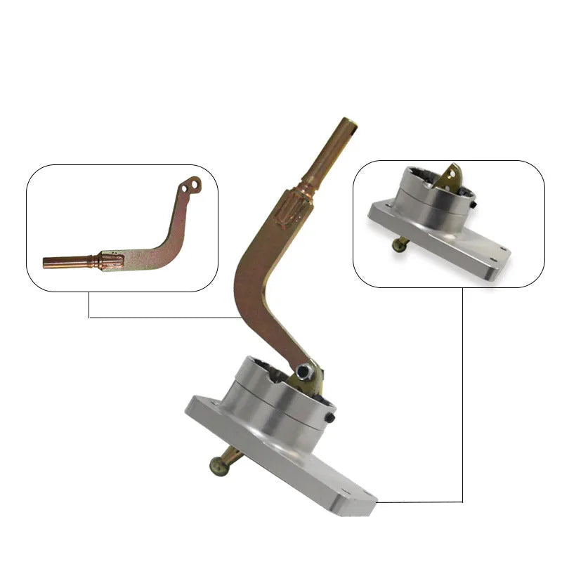 Silver aluminium alloy quick short gear shift rod for Horton cars