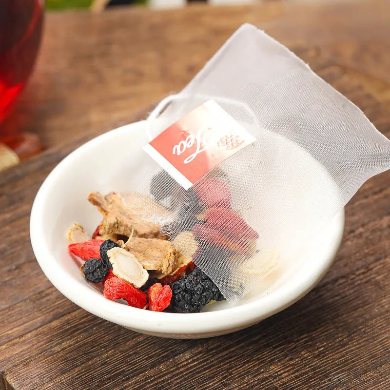 Ginseng Mulberry Black Wolfberry Tea package with 40 individual sachets, total weight 200g.