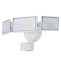 White LED human body induction security flood light with motion sensor for outdoor wall or ceiling mounting