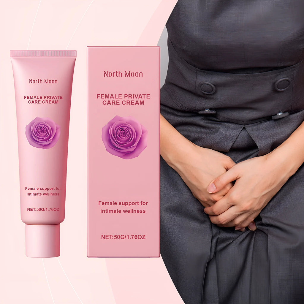 50g moisturising cream container for dry skin with rose and peppermint extracts