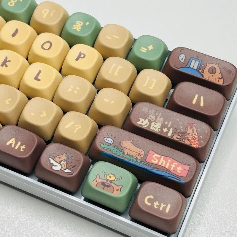 Capabala 130-key ABS plastic mechanical keyboard keycap set for Cherry MX switches