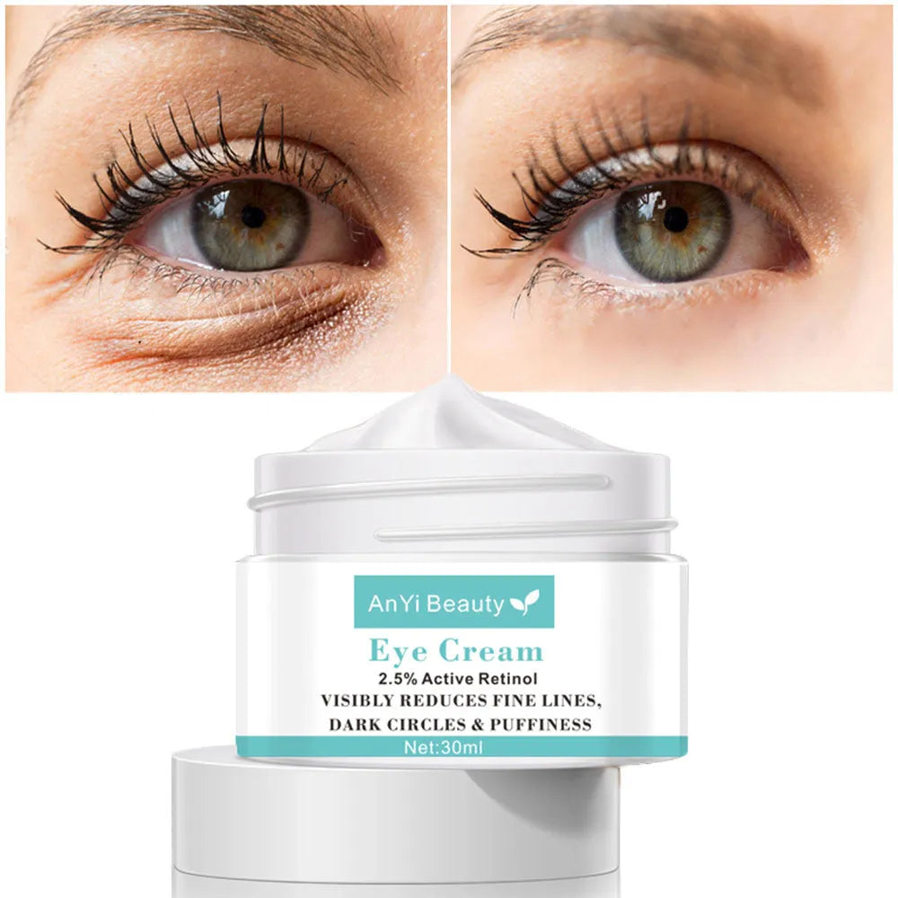 30ml beauty eye cream pot for women's facial skin care routine