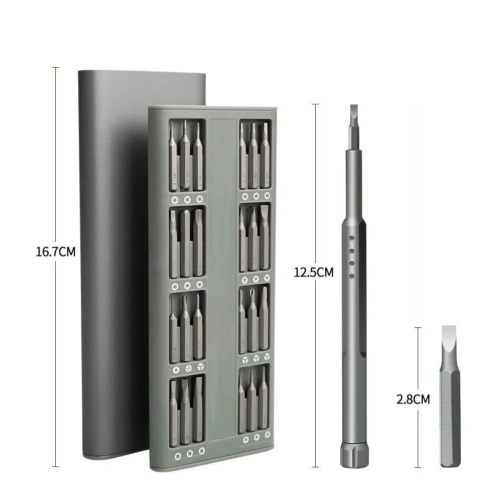 49-piece magnetic screwdriver set with cross and one word heads for mobile phone disassembly