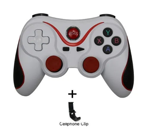 Upgraded X3 Bluetooth wireless game controller for Android phones with cellphone clip accessory